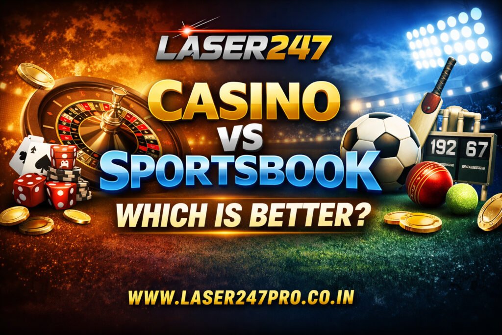 Casino vs Sportsbook on Laser247 – Which is Better