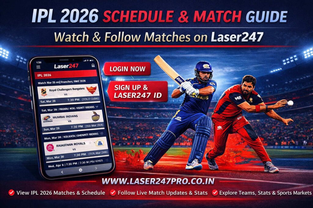 IPL 2026 Schedule & Match Laser247 Betting ID Guide