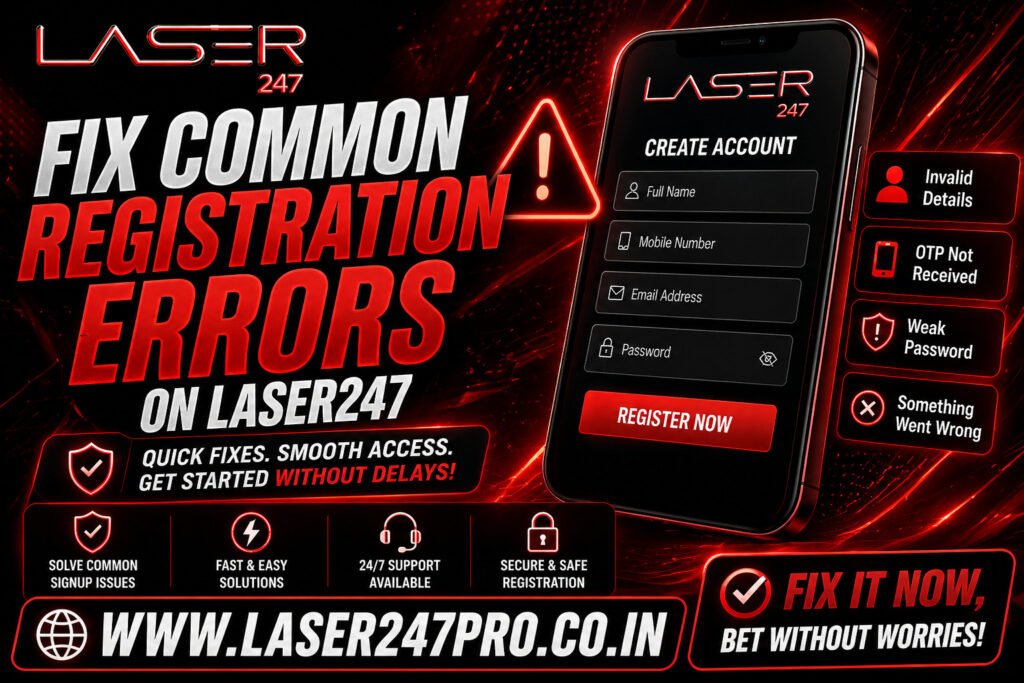 Fix Common Registration Errors on Laser247