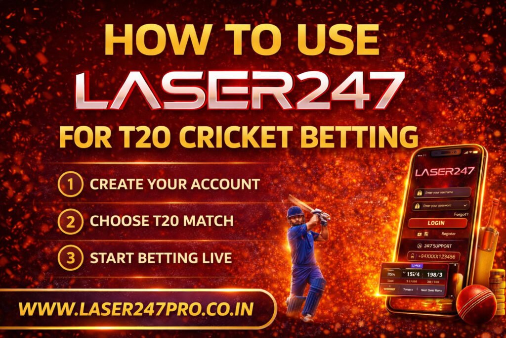 How to Use Laser247 for T20 Cricket Betting