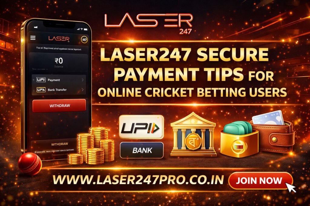 Laser247 Secure Payment Tips for Online Cricket Betting Users
