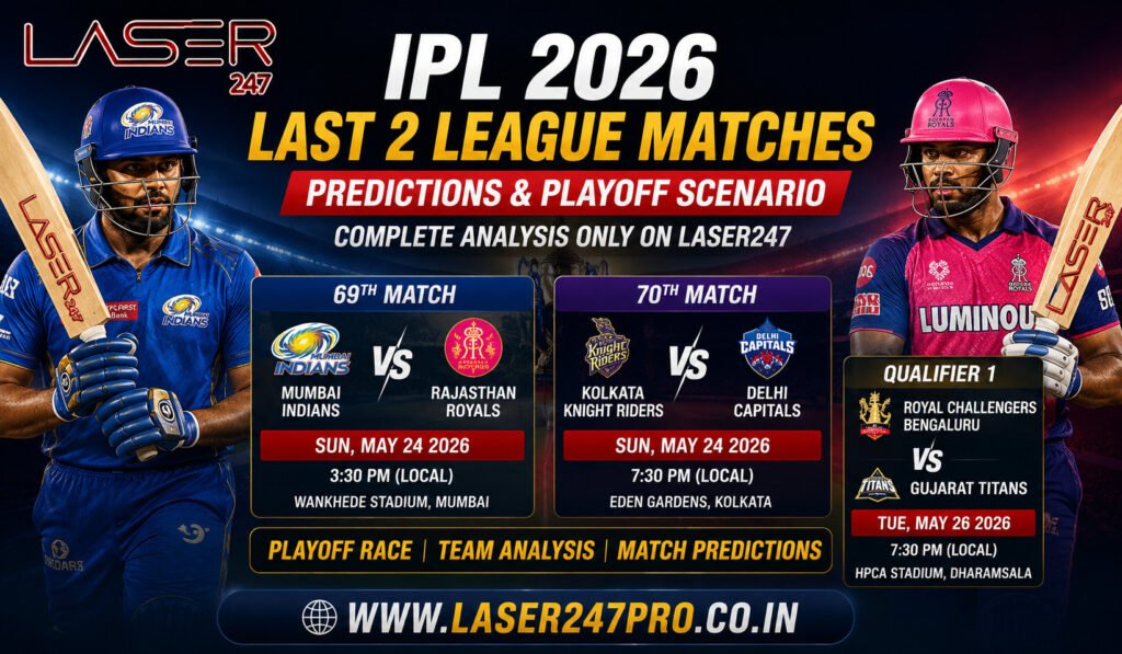 IPL 2026 Final League Laser247 Match Predictions and Playoff Scenario