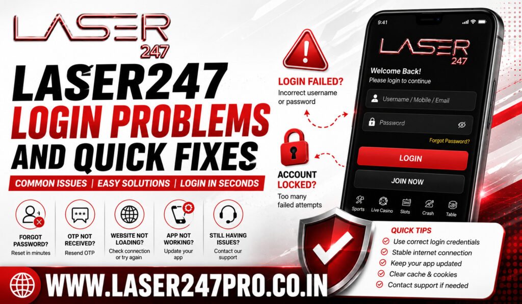 Laser247 Login Problems and Quick Fixes